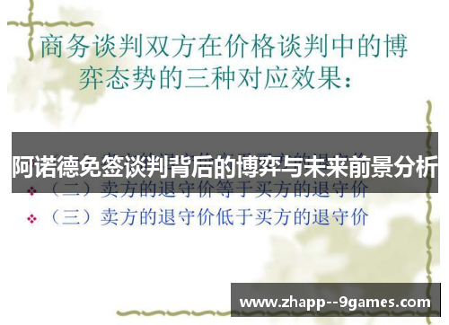 阿诺德免签谈判背后的博弈与未来前景分析